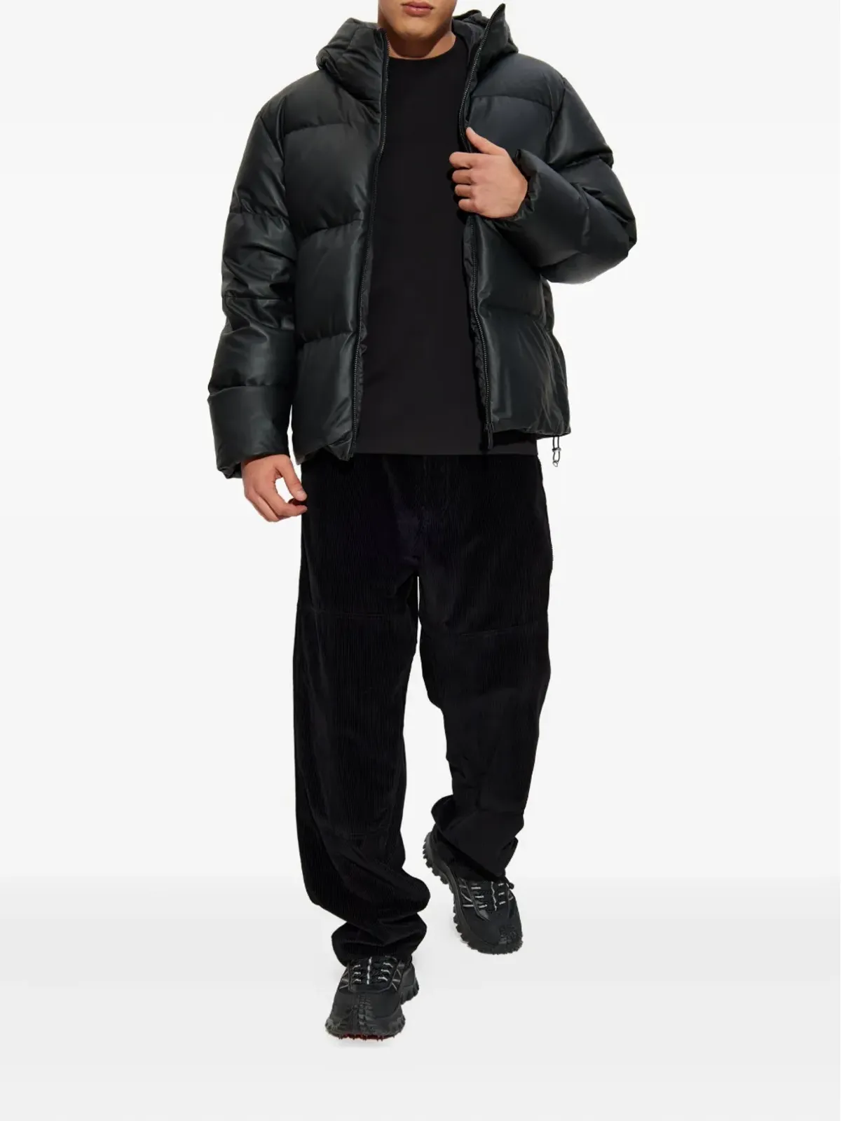 Moncler hooded padded jacket - Black - 画像2