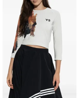 Y-3 ロゴプリント Tシャツ - サムネイル3