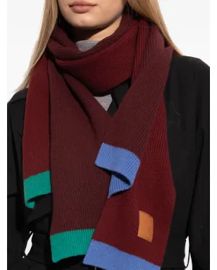 LOEWE リブ編みアシンメトリースカーフ - サムネイル4