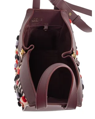 LOEWE ハンモック ポンポン レザー トートバッグ - サムネイル4