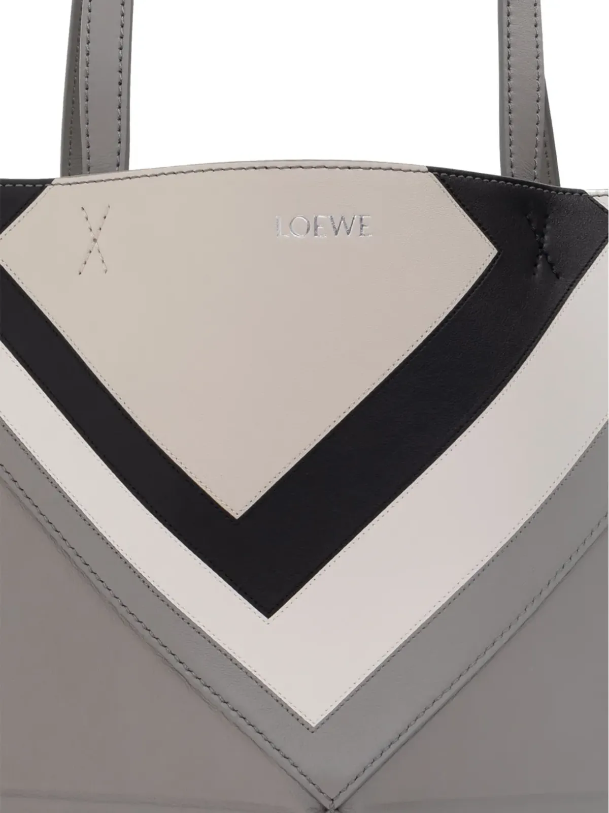 LOEWE x ALBERS パズル フォールド チェブロン パネル トートバッグ - 画像5