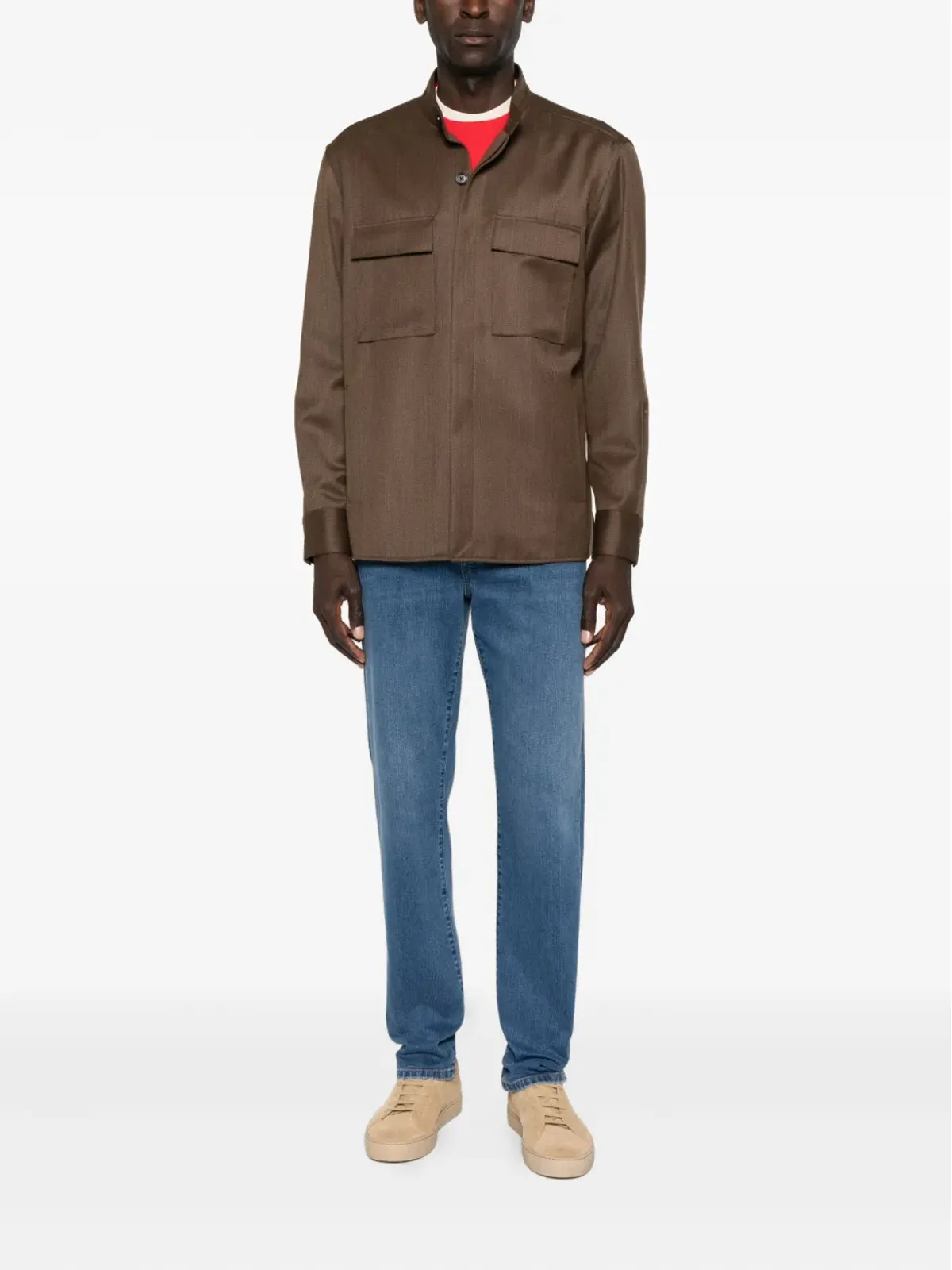 Zegna ウールシャツ - 画像2