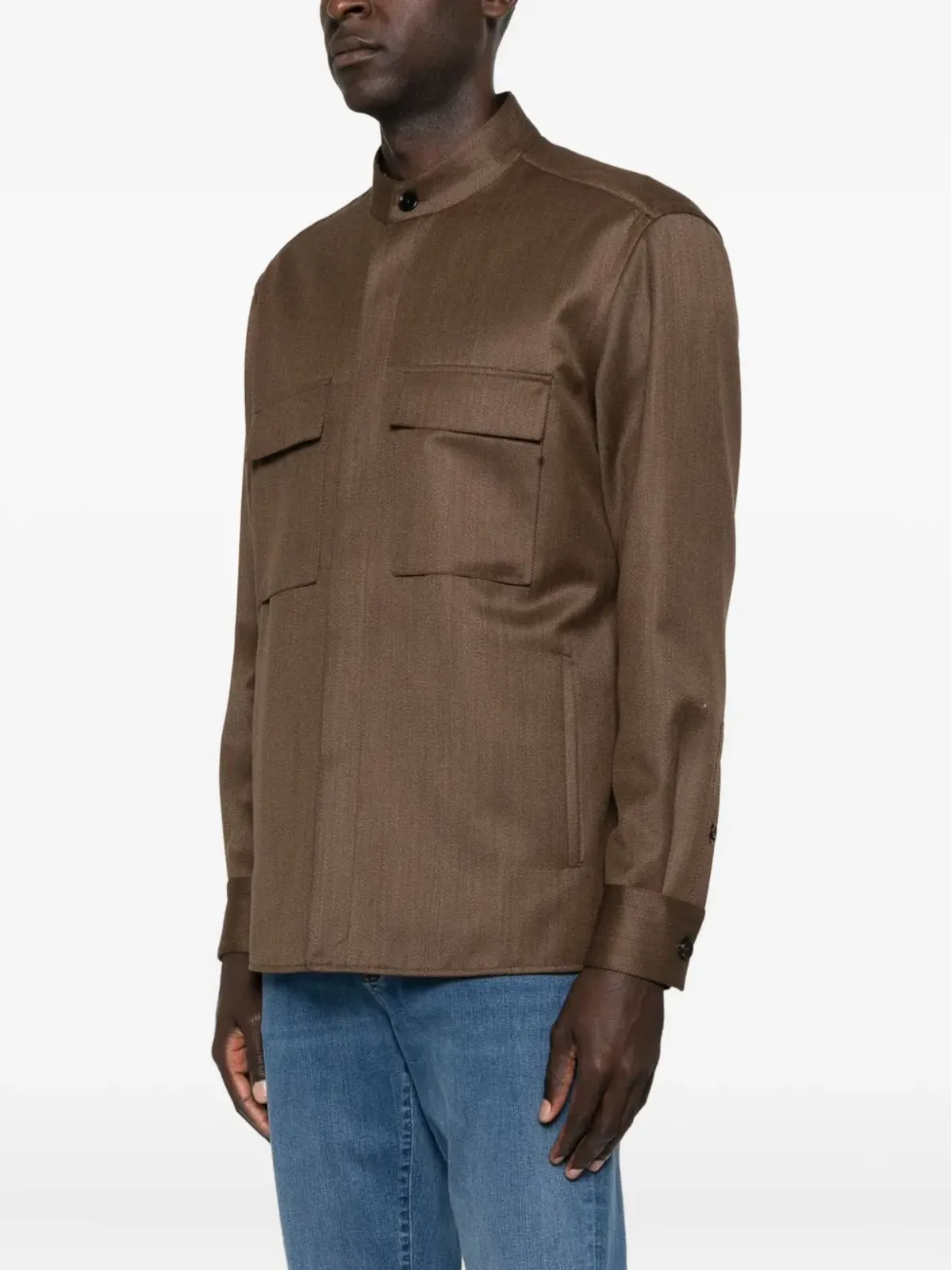 Zegna ウールシャツ - 画像3