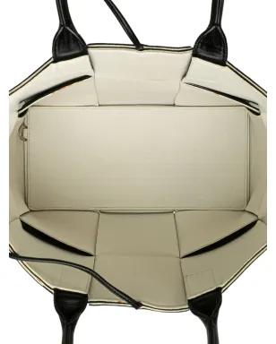 Bottega Veneta ビンテージ ナパレザー マキシ インテレッチャト アルコ トートバッグ - ブラック - サムネイル5