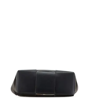 Bottega Veneta ビンテージ ナパレザー マキシ インテレッチャト アルコ トートバッグ - ブラック - サムネイル4