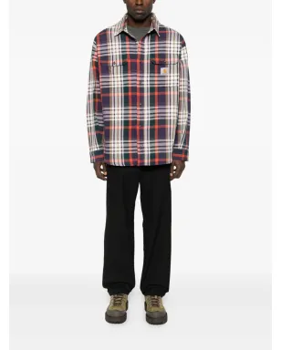 Carhartt WIP チェック柄長袖シャツ ブルー - サムネイル2