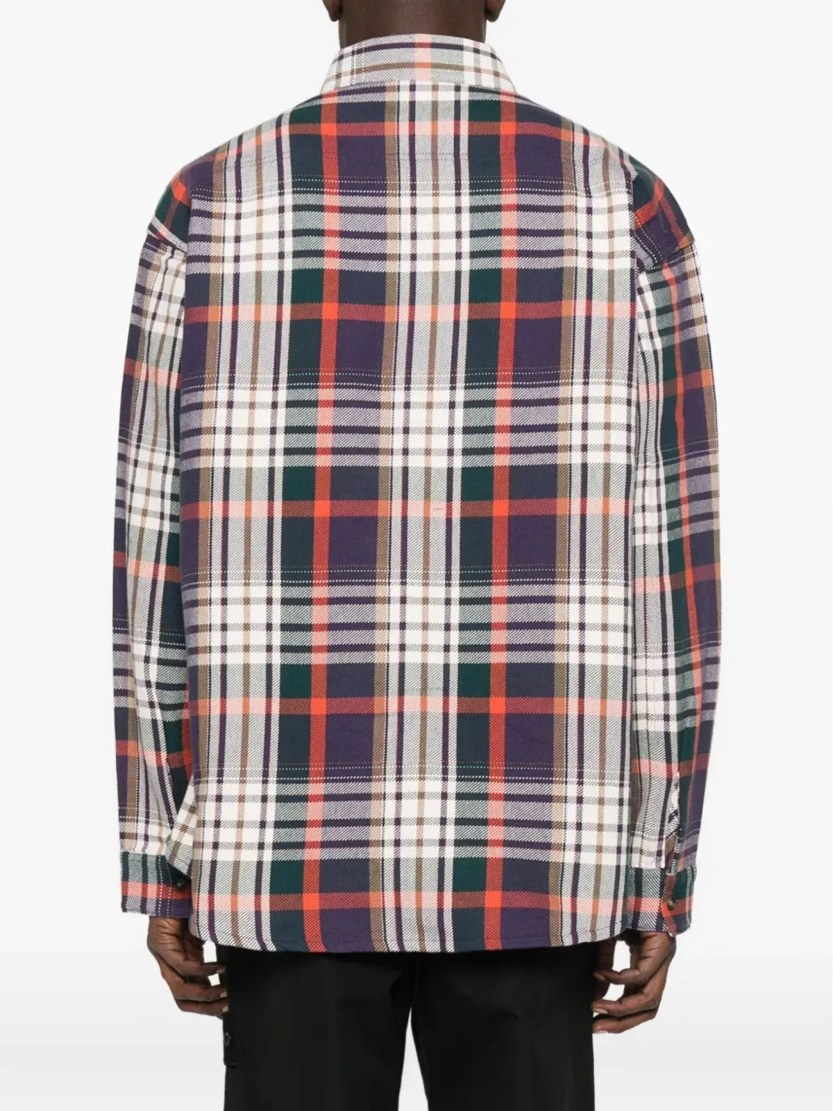 Carhartt WIP チェック柄長袖シャツ ブルー - 画像4