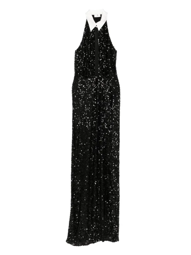 Elisabetta Franchi Elisabetta Franchi ホルターネック スパンコールドレスの商品画像