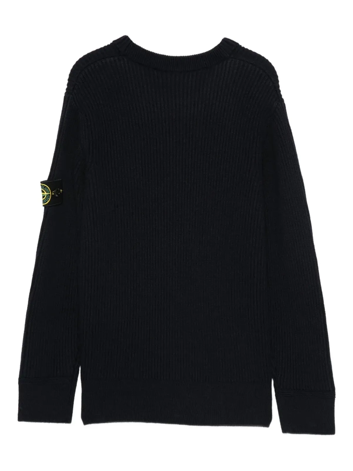 Stone Island Junior リブ編み ロゴパッチ セーター - 画像2