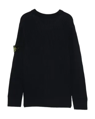 Stone Island Junior リブ編み ロゴパッチ セーター - サムネイル2