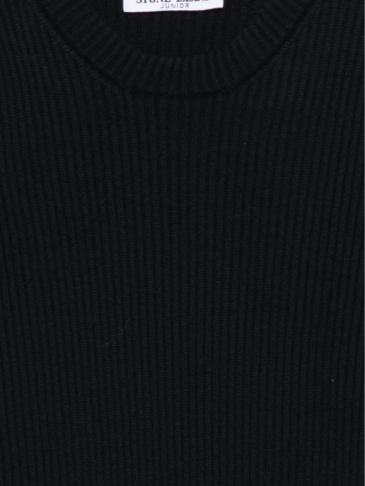 Stone Island Junior リブ編み ロゴパッチ セーター - 画像3