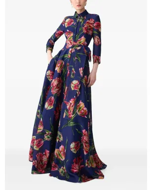 Carolina Herrera チューリッププリント シャツマキシドレス - サムネイル2