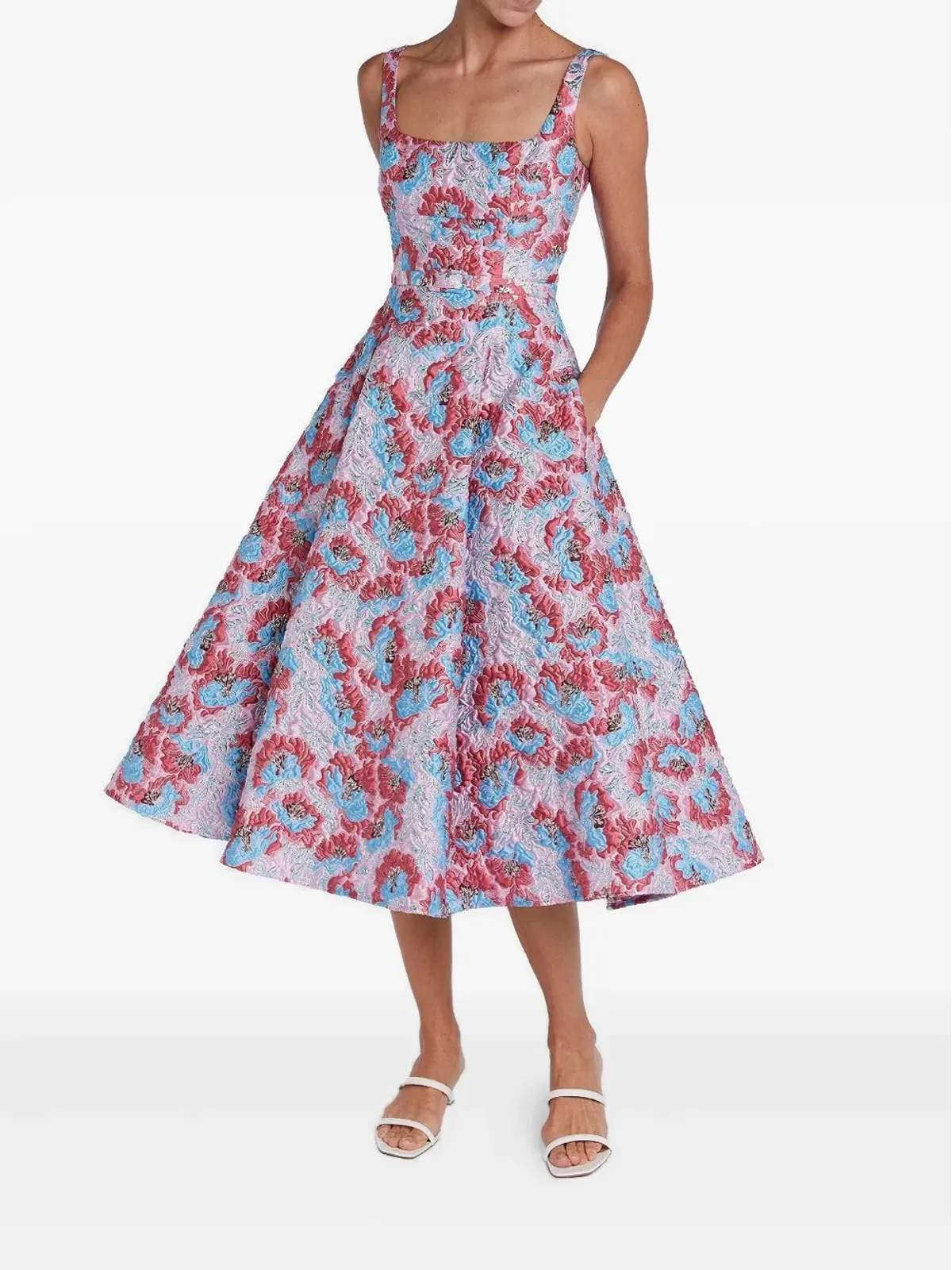 Mary Katrantzou Beaux floral-brocade ミディドレス - 画像2