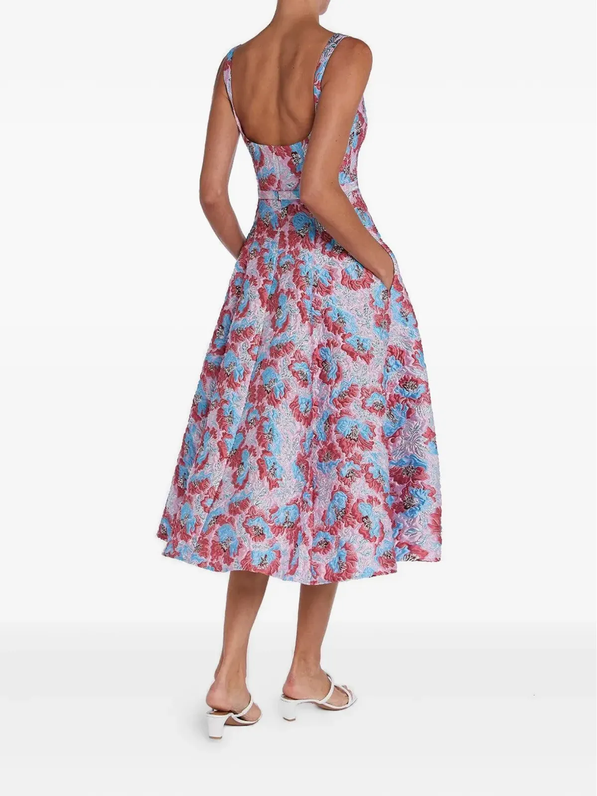 Mary Katrantzou Beaux floral-brocade ミディドレス - 画像3
