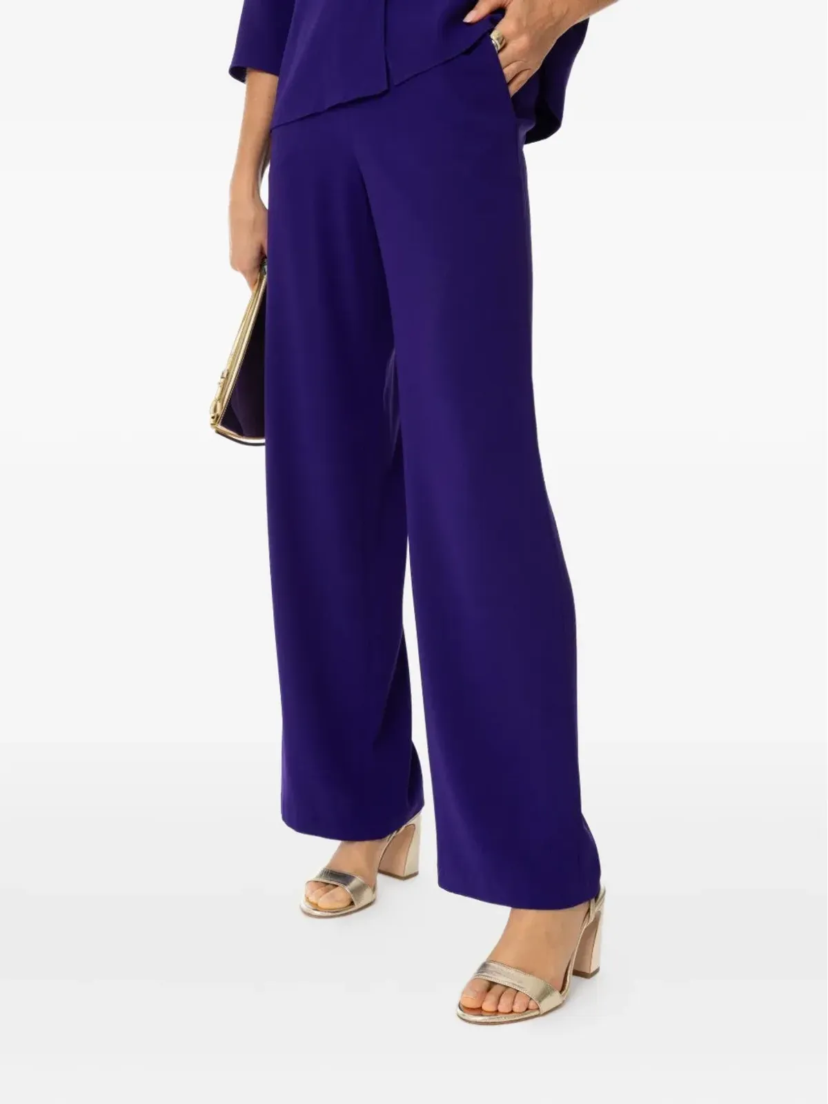 Peter Cohen wide-leg pocket trousers - Purple - 画像4