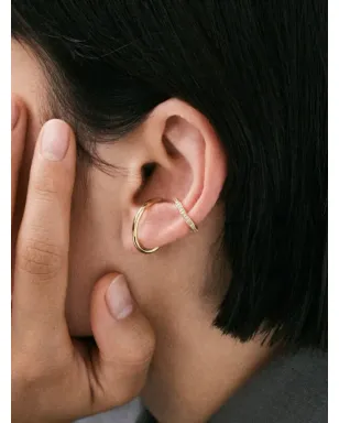Otiumberg Sonder 14K イエローゴールド パヴェ イヤーカフ - サムネイル2