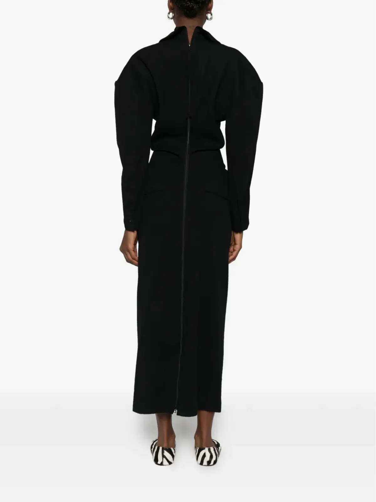 Issey Miyake ブレザーマキシドレス - 画像4