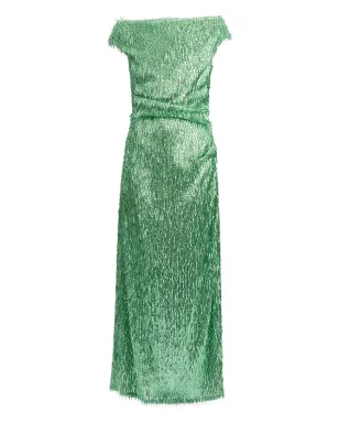 ERDEM sequinned midi dress - Green - サムネイル1