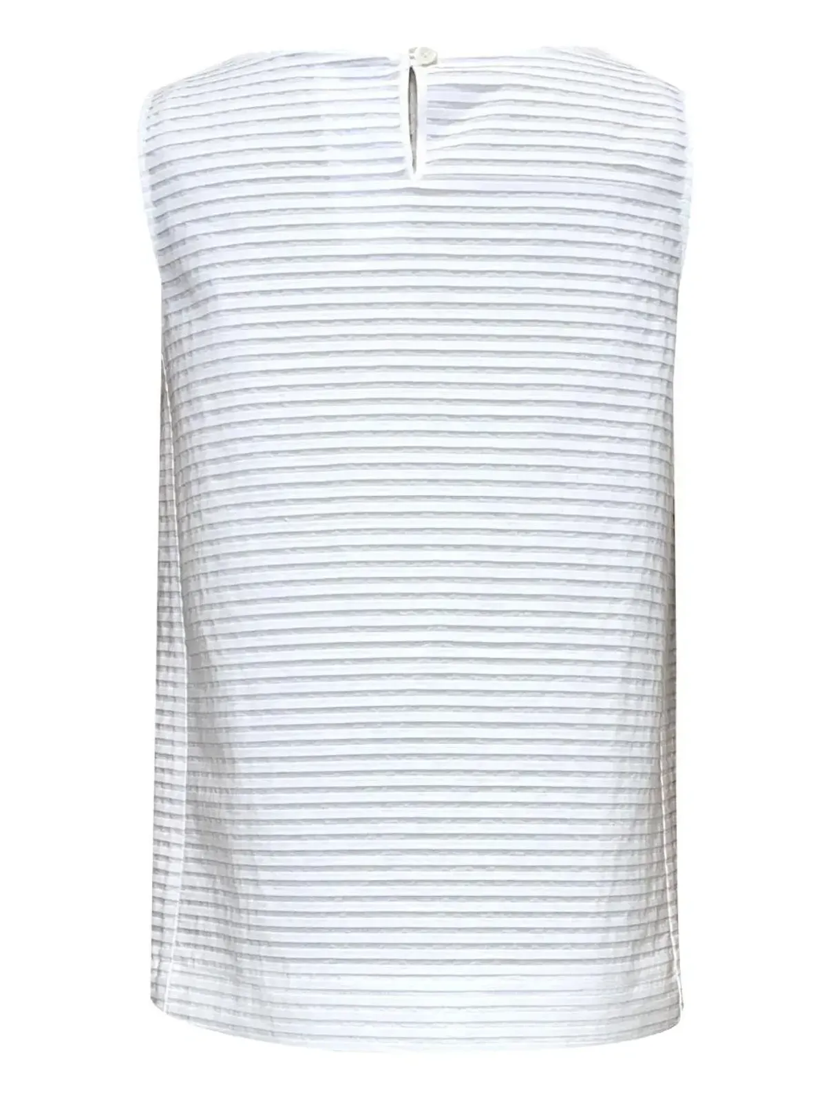 Odeeh striped sleeveless top - White - 画像5