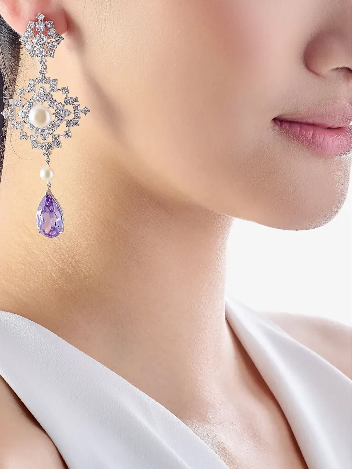 Anabela Chan Pixelise multi-stone イヤリング - 画像2