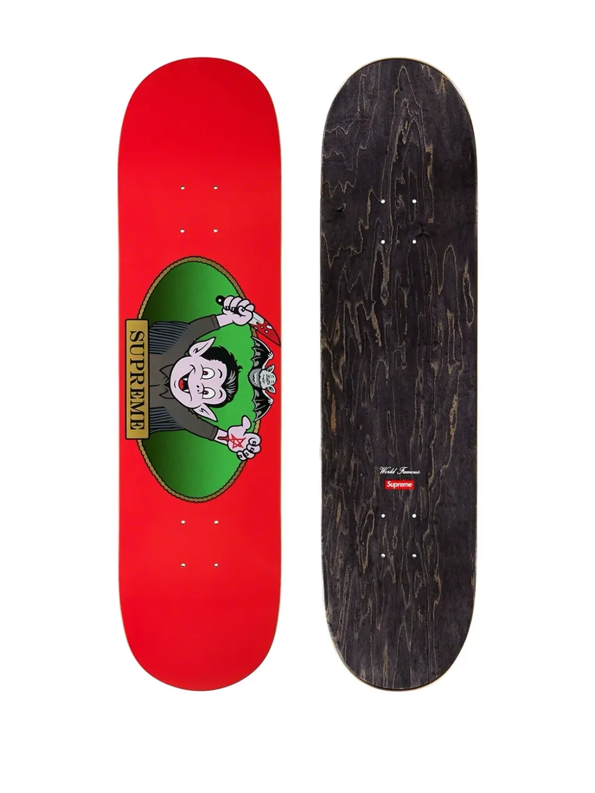 Supreme Vampire Boy Red Skateboard - 画像2