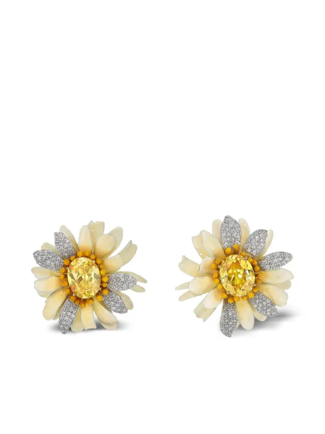 Anabela Chan Anabela Chan ひまわりモチーフ多石ピアスの商品画像