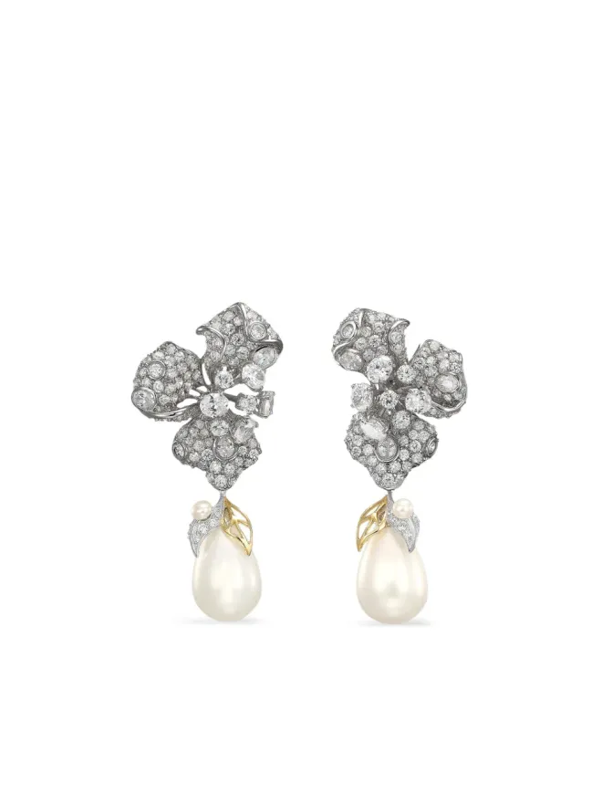 Anabela Chan Anabela Chan ブロッサム フレッシュウォーターパール＆ダイヤモンド イヤリングの商品画像