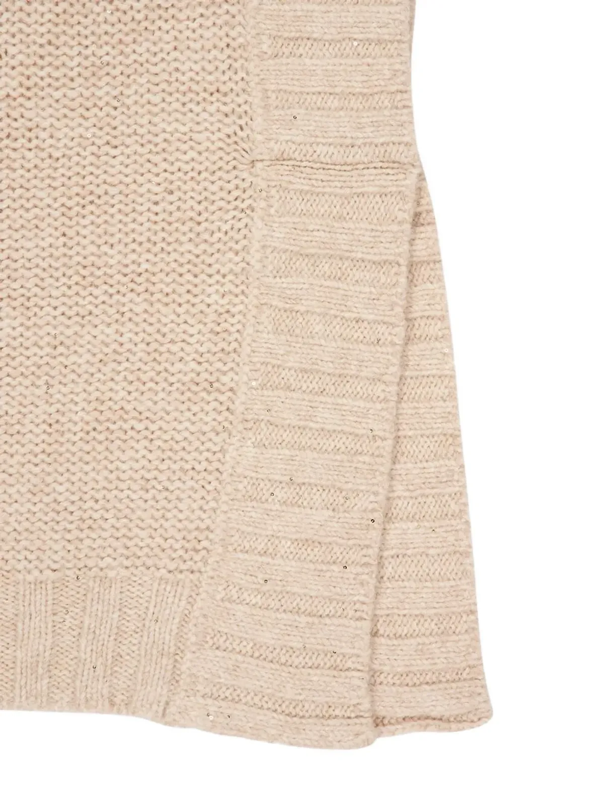 120% Lino ribbed poncho top - 画像4
