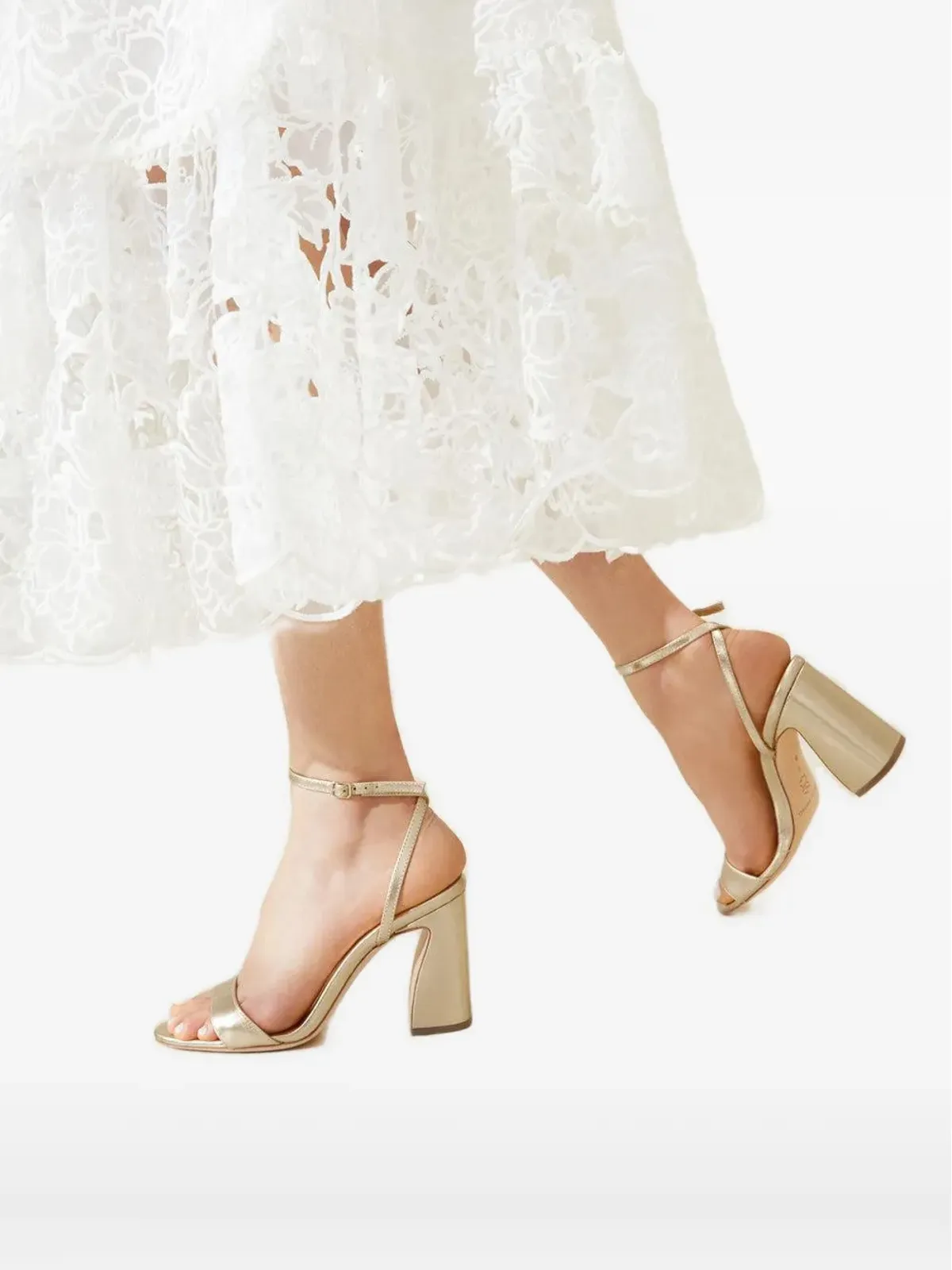 Loeffler Randall 90mm アンクルストラップ ブロックヒール サンダル - 画像5