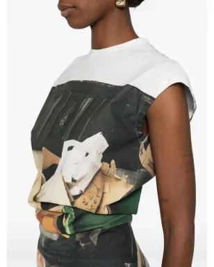 Issey Miyake Street View graphic print dress - White - サムネイル5