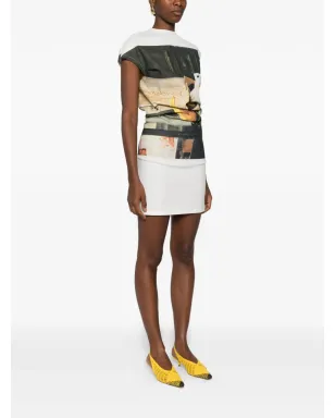 Issey Miyake Street View graphic print dress - White - サムネイル3