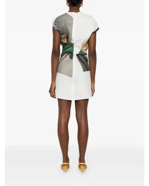 Issey Miyake Street View graphic print dress - White - サムネイル4