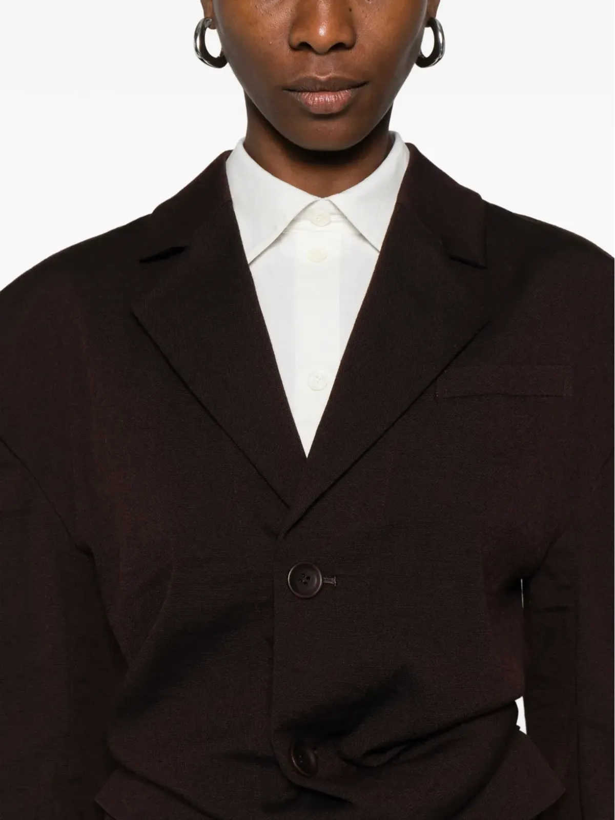 Issey Miyake トルソー ウール ブレザー - 画像5