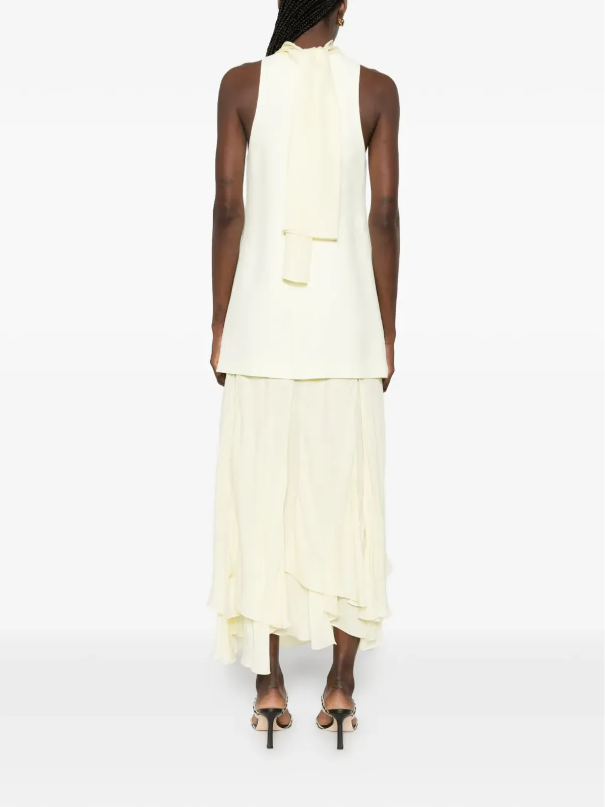 Brandon Maxwell ノースリーブ ミディドレス - 画像4