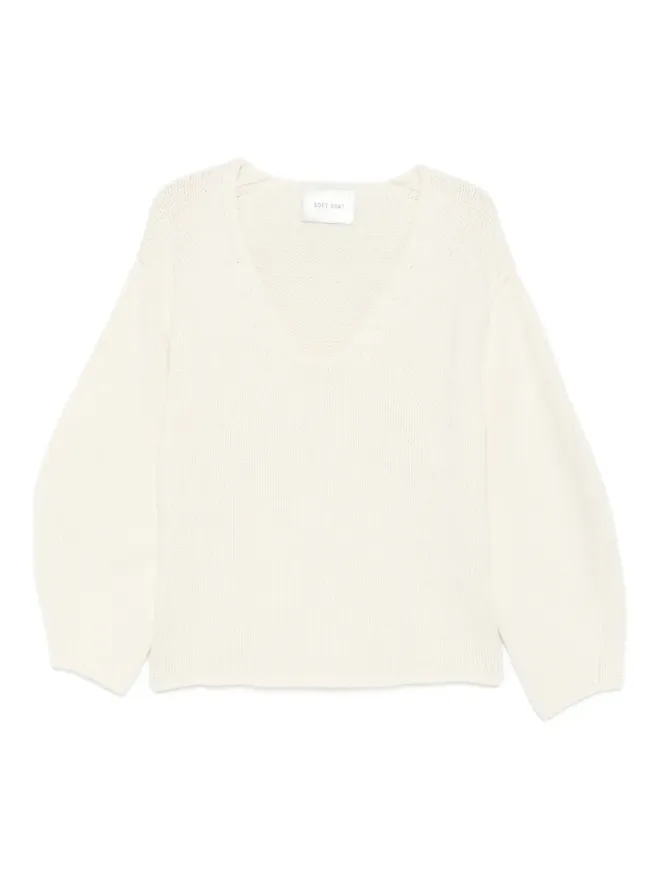 Soft Goat Soft Goat PUFF SLEEVE V-NECK KNITの商品画像