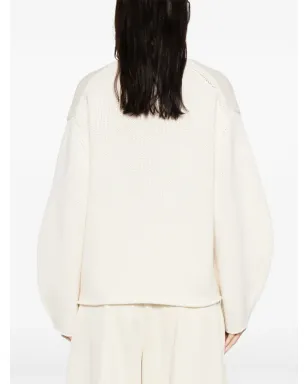 Soft Goat PUFF SLEEVE V-NECK KNIT - サムネイル4