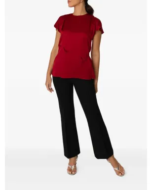 Victoria Beckham ドレープラッフルトップ - サムネイル2
