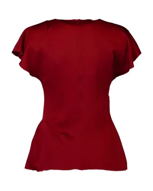 Victoria Beckham ドレープラッフルトップ - サムネイル4