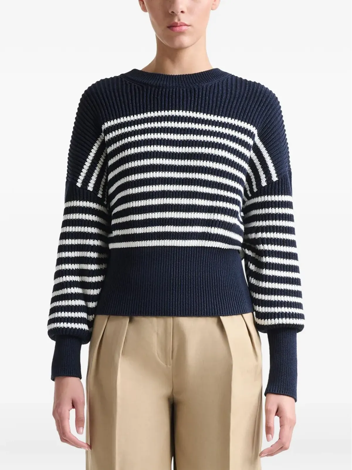 Altuzarra ストライプ柄 クルーネック セーター - 画像3