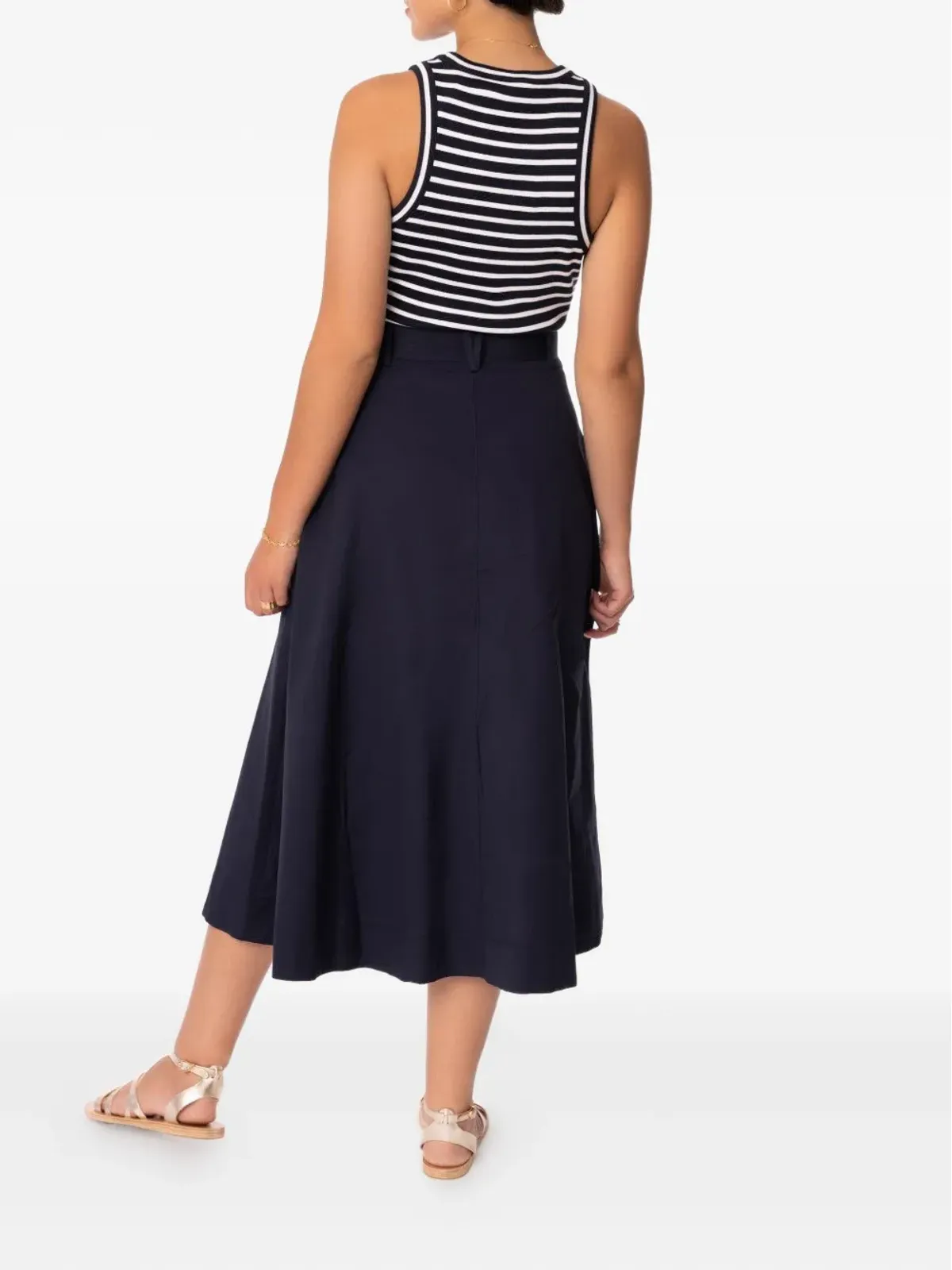 Veronica Beard Jordyn striped midi dress - Blue - 画像3