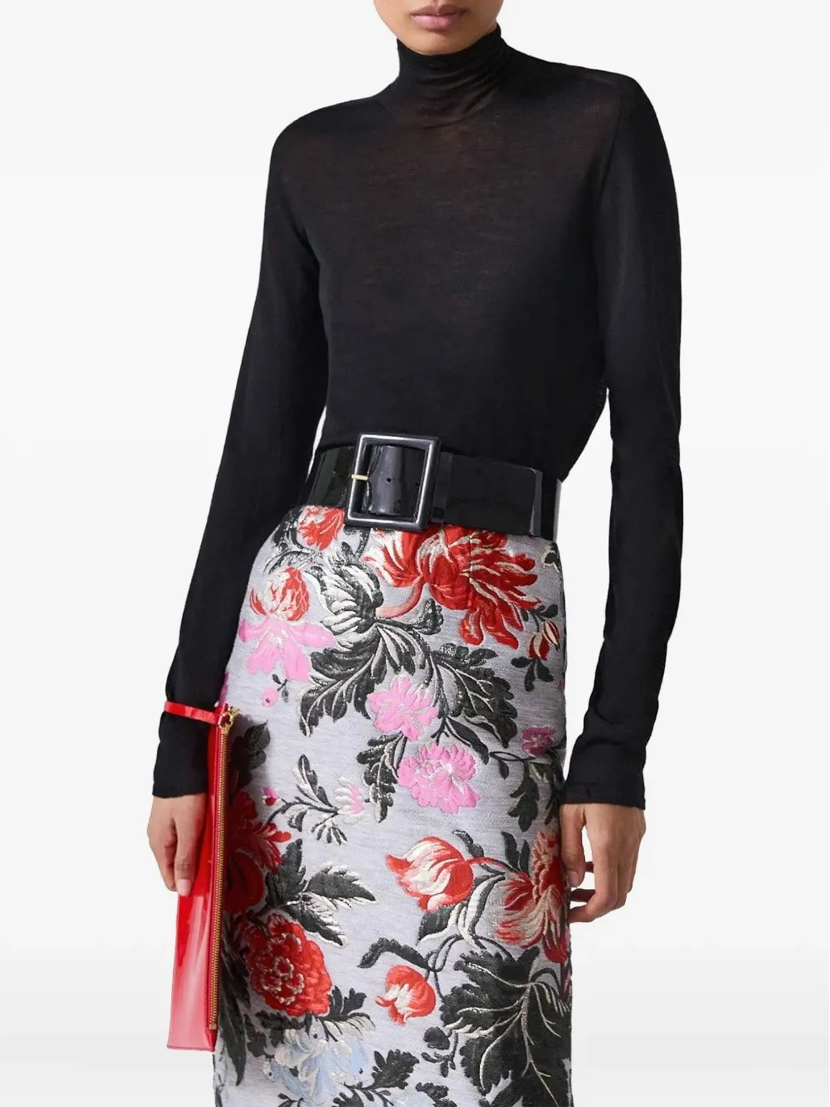Carolina Herrera シアー タートルネックトップ - ブラック - 画像4