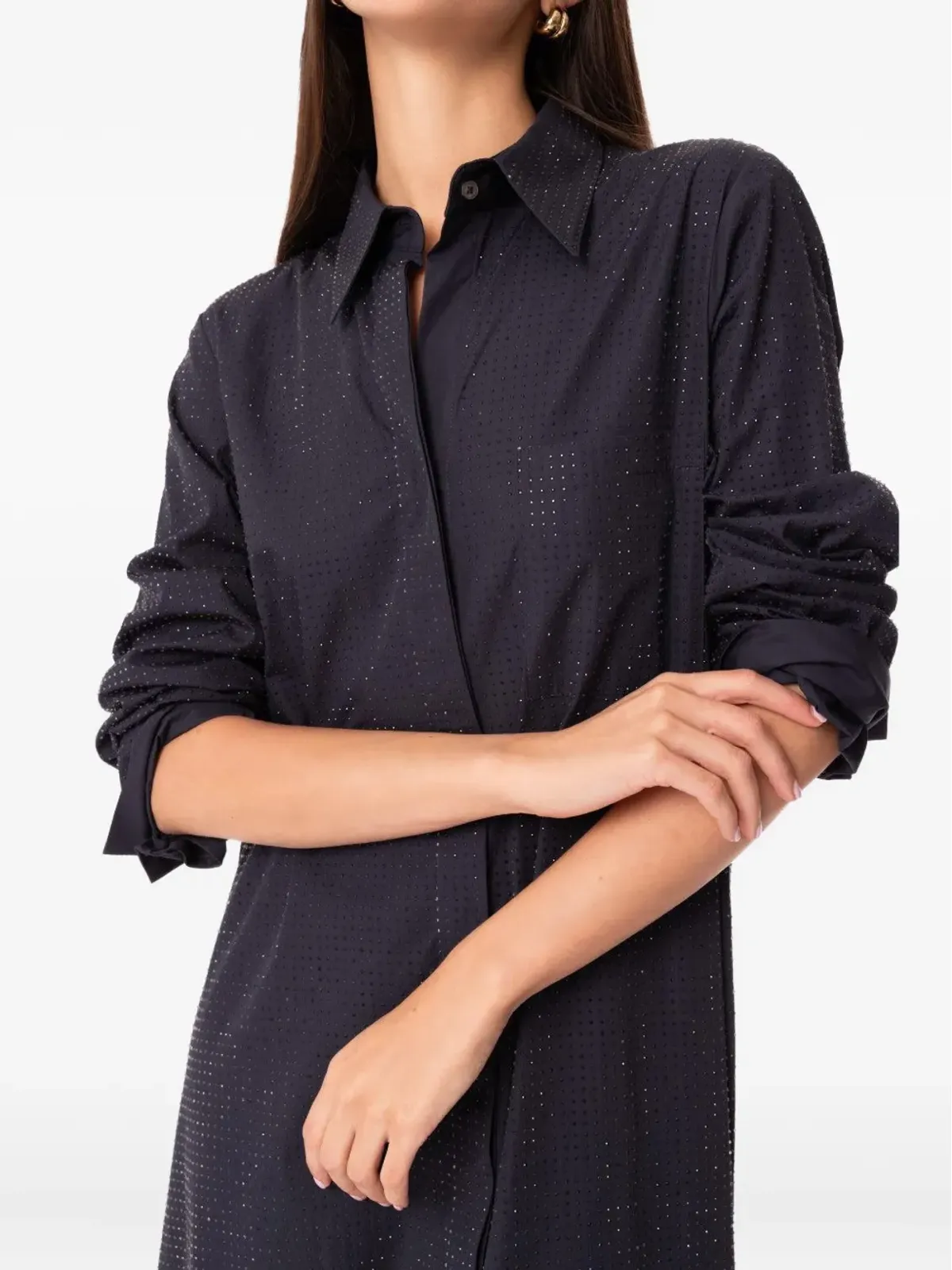 TWP Jenny's crystal-embellished shirt dress - 画像4