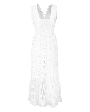 Temptation Positano Belice broderie-anglaise ドレス（ホワイト） - サムネイル2
