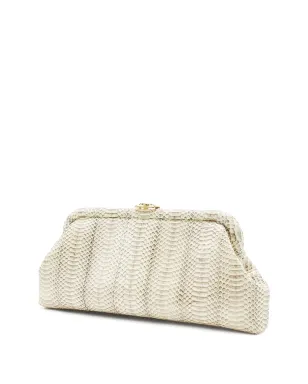 Jimmy Choo Skylar 蛇皮風クリップ式クラッチバッグ - サムネイル3