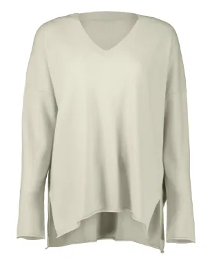 Allude Vネック サイドスリット セーター - サムネイル1