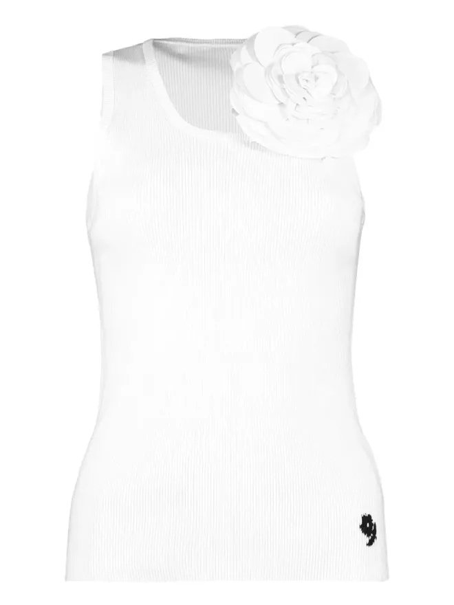 Bernadette Bernadette マルセル リブ編み フラワーエンベリッシュド タンクトップの商品画像
