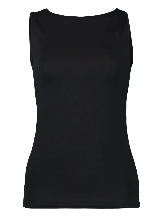 Majestic Filatures Majestic Filatures クルーネック ノースリーブ タンクトップ（ブラック）の商品画像