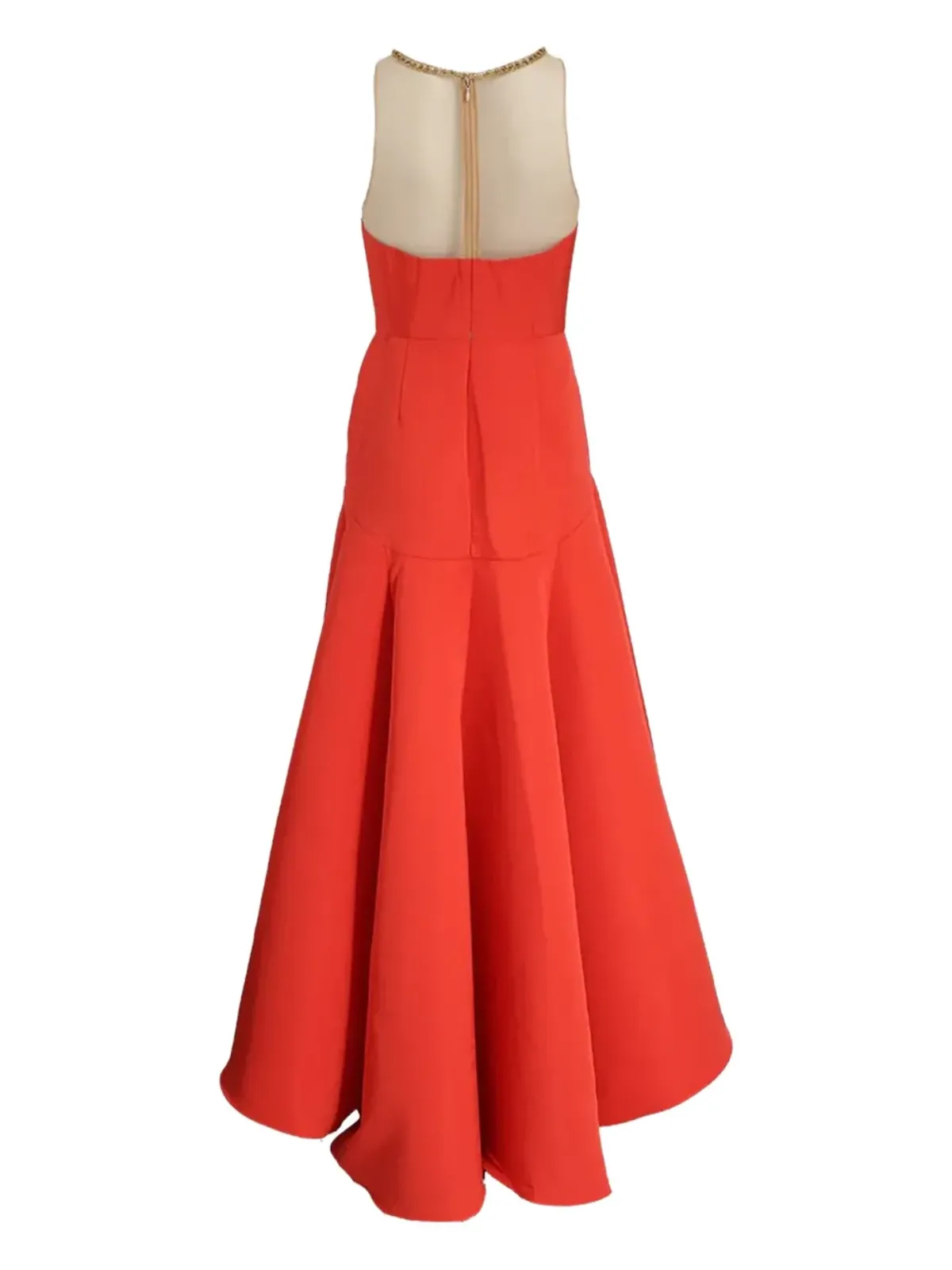 Marchesa Notte クリスタルエンブリッシュメント アシンメトリードレス - レッド - 画像3