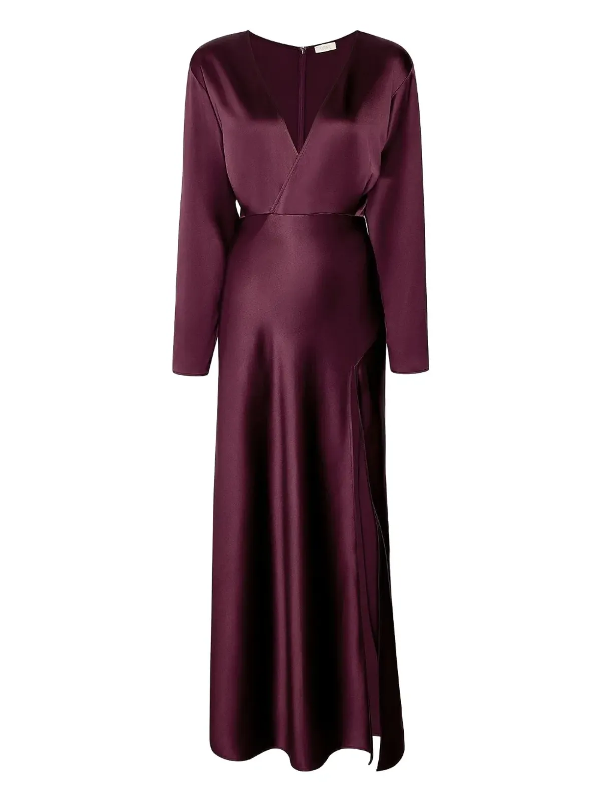 LAPOINTE v-neck side-slit dress - 946 Mulberry - 画像1