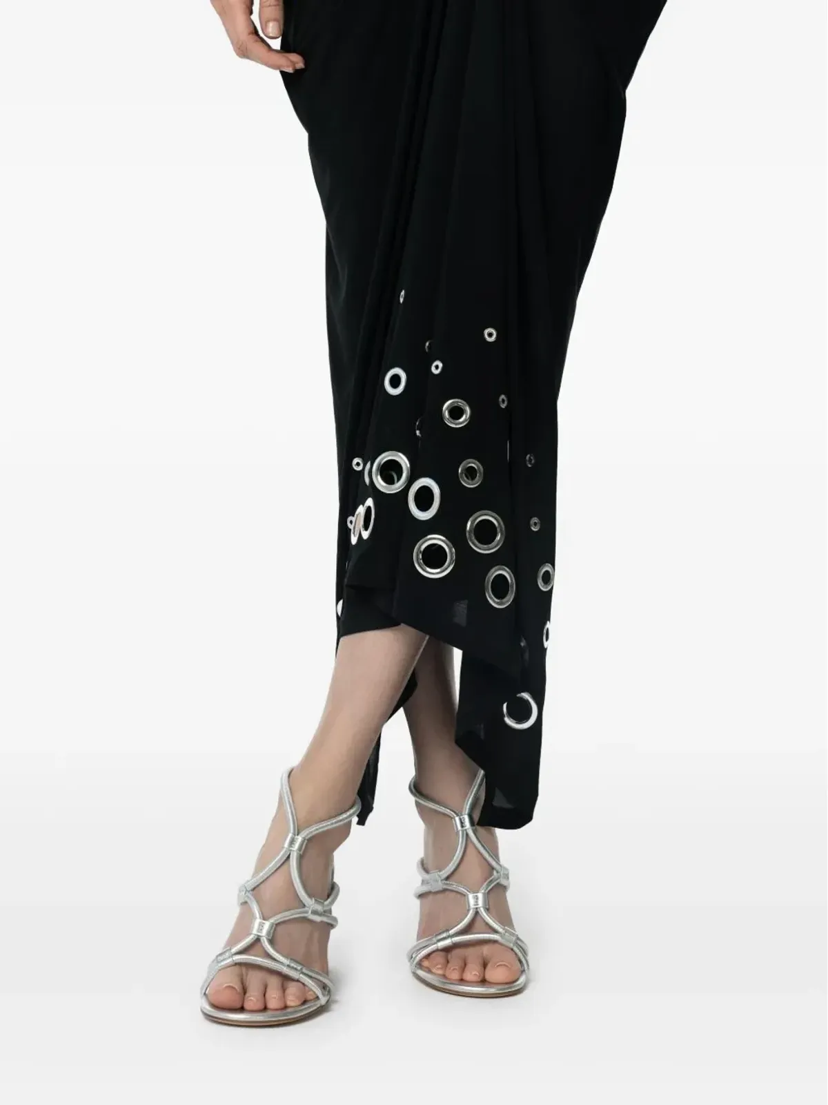 Gianvito Rossi ノットレザーサンダル - 画像4